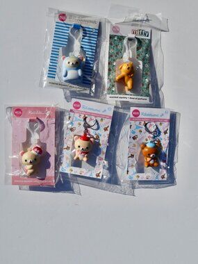 NWT Rilakkuma, Korilakkuma, & Miffy Squishy Scented Keychain Set